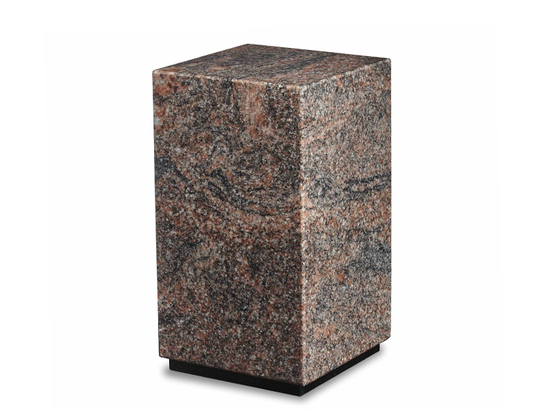 Urne rectangulaire de Granite Esther-Hymalaya - Urnes funéraires - Les Monuments Roger Fontaine