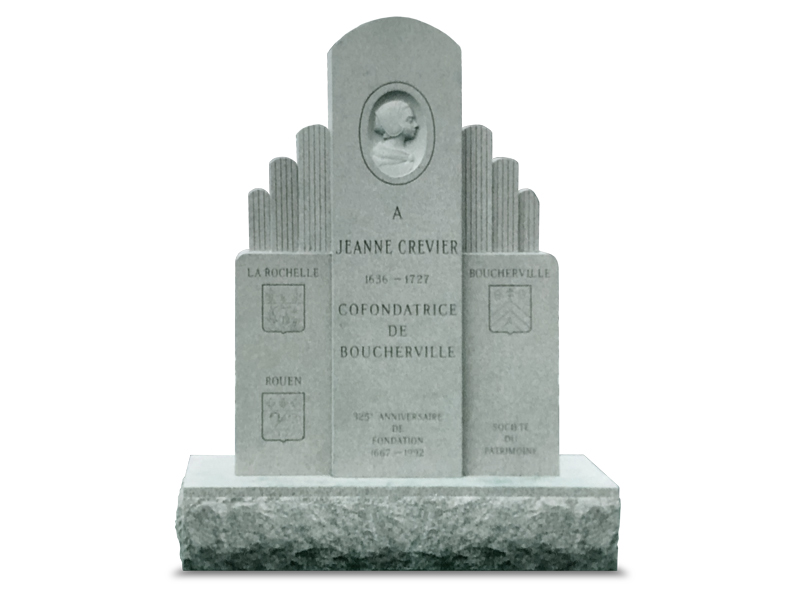 GwS010 - Jeanne Crevier - Fondatrice de Boucherville - Monument Commémoratif