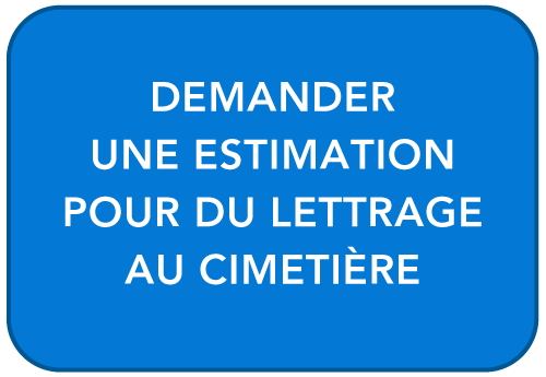 Bouton - Estimation - Lettrage - Monuments Roger Fontaine